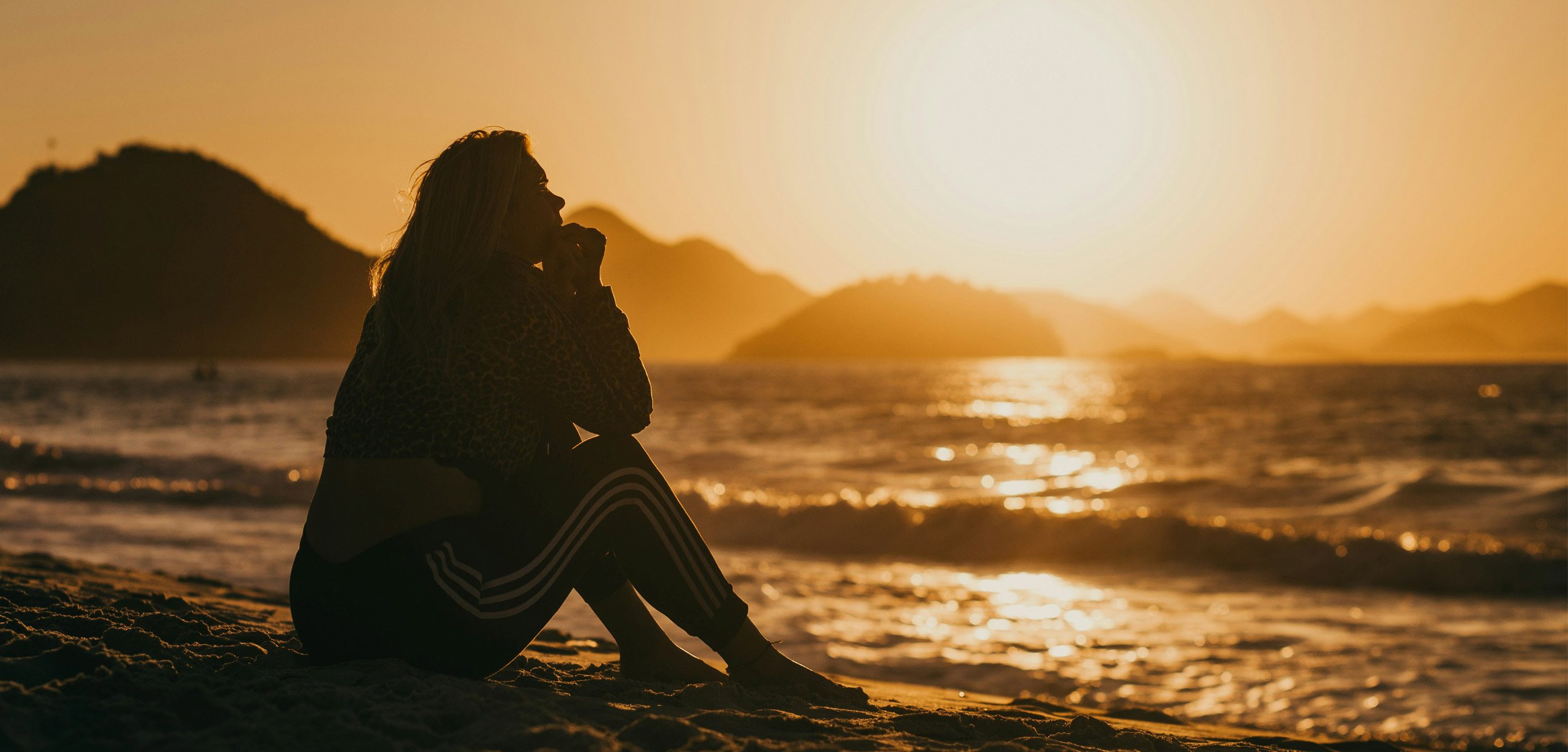 Sitting at the beach thinking