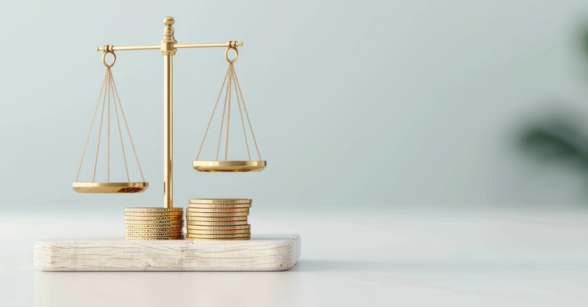 scale representing economic disparity