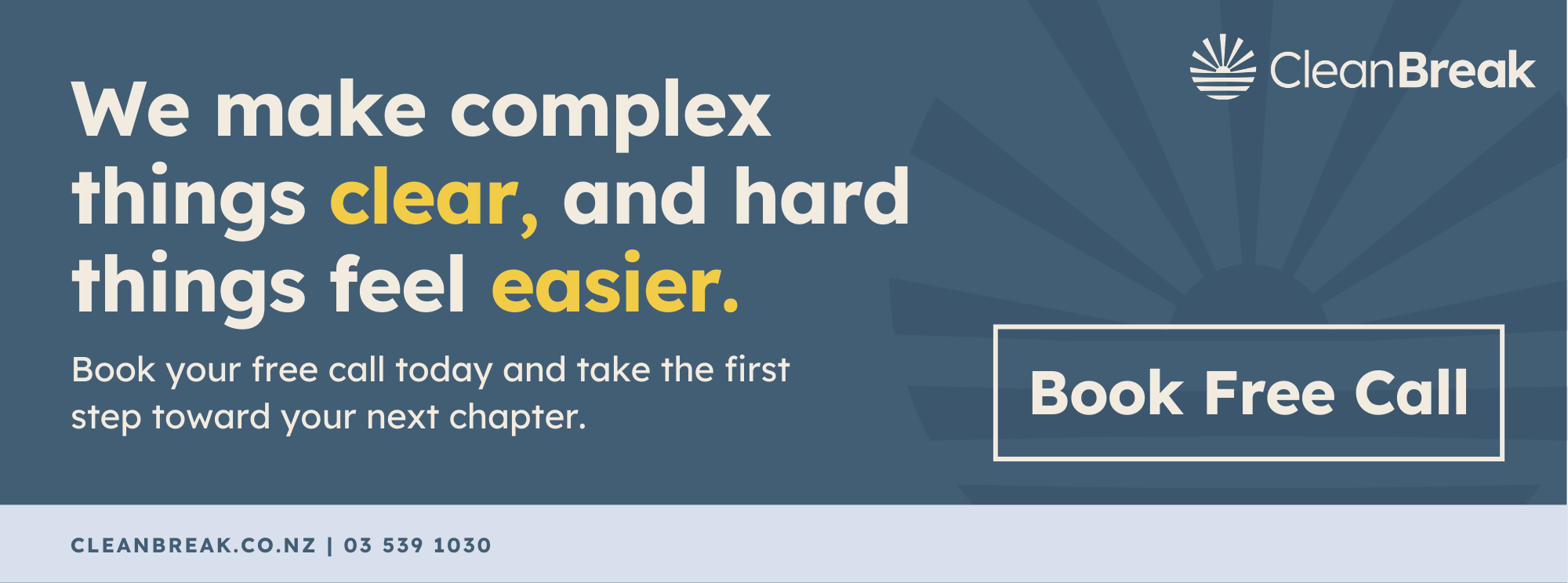 Book a Free Call with Clean Break